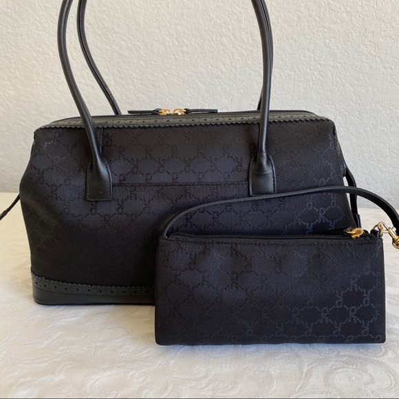 Roberta Di Camerino black canvas bag